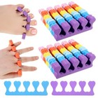 24 Pcs Sponge Toe Separators For Pedicure Soft Toe Divider Spacers Colorful