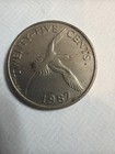 1987 Bermuda 25-cents Coin