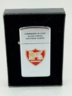 Vintage Zippo Us Navy Admiral William Small Commander Allied Forces Nato Nib