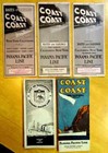 Lot Of 5 Panama Pacific Line 1920 s Brochures   Passenger List Ss Mongolia