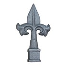 1 2  Finial Boy Scout Square Pipe Gate Fence Topper Ornamental X10 Cast Iron