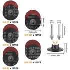 53x 3  Sanding Disc Roll Lock Quick Change Disc 36 60 80 120 240 Grit 1 4  Shank