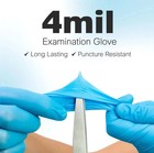 4 Blue Blue Nitrile Medical Gloves Powder-free Premium Glove Small 100   1000