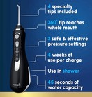Waterpik Cordless Advanced Water Flosser Wp-560 Black Ada Accepted Travel Kit