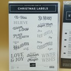 Stampin Up Christmas Labels Photopolymer Stamp Set W Matching Dies 164296 Merry