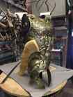 Medieval Roman Chest Armor  Reenactment Cuirass With Roman Helmet 18 Gauge Bras 