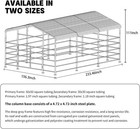 13x20ft Galvanized Metal Livestock Shelter Cattle Shed Steel Barn Horse Goat