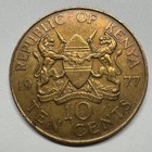1977 Kenya 10 Cents - Coin  e-033