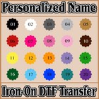 Personalized Custom Jersey Name Number Iron On Transfer Films For T Shirt Tshirt