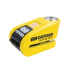 Oxford Alpha Xa14 Alarm Disc Lock 14mm Pin Yellow Black Lk217 Motorbike Security