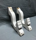 Pair Small Shabby White Wood Chic Gingerbread Porch Brackets Vtg Corbel 1063-26b