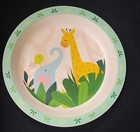 Nib Moon   Stars 5-piece Bamboo Child Dinnerware Set Elephant Giraffe Lion Zebra