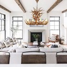 Country Cottage Farm Chandelier Candle Style Pendant Light Adjustable Ceiling