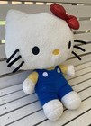 Hello Kitty Gund Plush 45th Anniversary Blue Overalls 17    Plush Sanrio Vintage