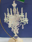 New 2025 Iridescent Glass Chandelier Ornament Kurt Adler Gorgeous  6 X 3 5 In