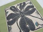 Kathleen Koltes  Santa Fe  New Mexico Studio Art Pottery Floral Trivet Tile 8 