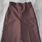 Vintage 1970s Brown Flared Straight Leg Dress Pants  Size 14 Misses