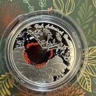 The Red Admiral Butterfly - British Wildlife Collection 999 Silver Plated Coin