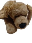 Vintage Russ  Plush Puppy Dog 12    Tan Golden Retriever Lab Laying Down Christmas