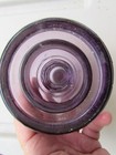 Vintage Whitall Tatum No  1 Purple Glass Insulator 21 - Nice Condition