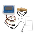 Digital Lcd Display Water Flow Sensor Meter Flowmeter Rotameter Temperature
