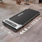 Slim Treadmill For Desk     3 8 Mph  Quiet Motor  Remote  Space-saving