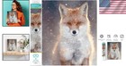 Snowflake Fox Diamond Painting Kit For Adults - 18x14 Relaxing Craft Experience
