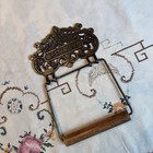 Vtg Style Wood And Solid Brass Toilet Paper Holder Dispenser Cottage
