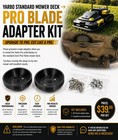 Yarbo Standard Mower Deck To Pro Solid Blade Adapter Kit   Use Pro Solid Blades