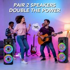 12   Dual Portable Bluetooth Speaker Subwoofer Fm Heavy Bass Sound Karaoke W mic