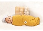 New Baby Organic Cotton Muslin Swaddle Blanket Nursing Stroller Cover Gold 47x47