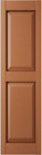 Williamsburg Double Panel Vinyl Shutters 12 w X 80 h - Treated Cedar Pair