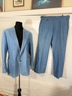 Vintage Sears Contemporary Lines Blue Leisure Suit 42r 2pc It   s A Wrap Wardrobe