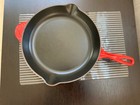 Le Creuset  Enameled Cast Iron Skilett  30 Double Spout Fry Pan Pre Owned Good
