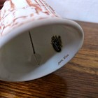 Fenton Bell Hand Painted By Laura Wynn Nativity Ceramic Bell Raised Scene Brown