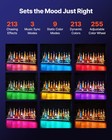 Vevor Led Lighted Liquor Bottle Display Home Bar Shelf 3 Tiers 48 Inches Acrylic