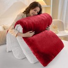 480gsm Sherpa Blanket Plush Blanket Fleece Reversible Blanket Yorkshire Bedding