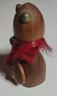Vintage 1960 Swedish 3 25  Viking Mid Century Modern Wood Figure