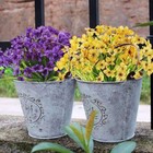 2-10 Bundle Artificial Flower Outdoor Uv Resistant Fake Violet Flower Home Decor