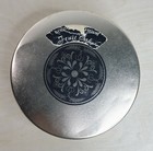  Tin From Gold Gift Fruit Cake 7    Round 2 5 8    Tall  Distressed 