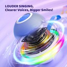 Kids Karaoke Machine For Boys Girls With Dual Microphones Ages 3-12  Blue 