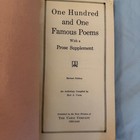 Vtg One Hundred And One Famous Poems Roy J Cook Cable Company Chicago Revised Ed