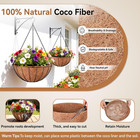 3 Pack 12 Inch Coco Liner For Hanging Baskets Replacement Round Coconut Liners F