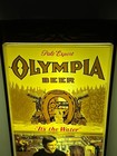 Vintage 1970s Olympia Beer Lighted Sign It s The Water Couple Fireplace 36 