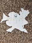 18  White Crappie Replica Scene 2d Flat Metal White Crappie Fish Art Decor