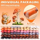 Needle Felting Wool 72 Pcs 24 Colors Roving Yarn 7 6oz Diy Hand Spinning Craft 
