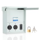 Temporary Power Outlet Panel Rv Electrical Panel 20 30 50 Amp Outlet Box