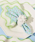 Nwt Lilly Pulitzer Cloth Scalloped Dinner Napkins  Set Of 4  Jade Lime Butterfly