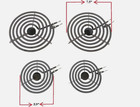4pc Mp22ya Electric Stove Burner Replacement 2 Mp15ya 6    2 Mp21ya 8 