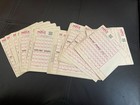 40 Mint Casino Las Vegas  Unused Keno Sheets   Tickets  Lot Of 40